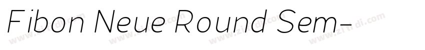 Fibon Neue Round Sem字体转换